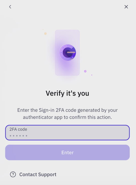 kraken enter code